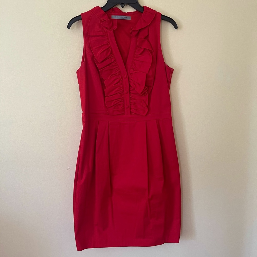 Andrew Marc Ruffle Dress